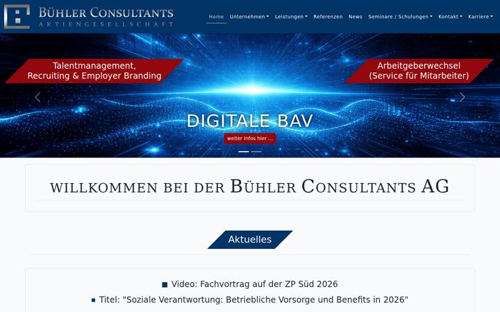 Screenshot of buehler-consultants-ag.de