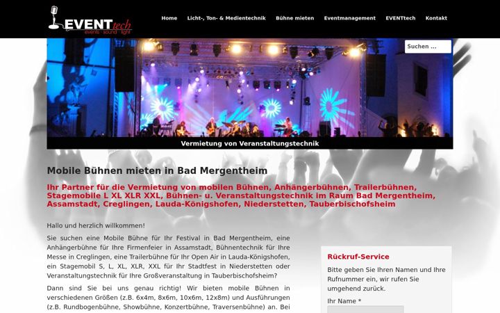 Ekrānuzņēmums no buehne-mieten-bad-mergentheim.de