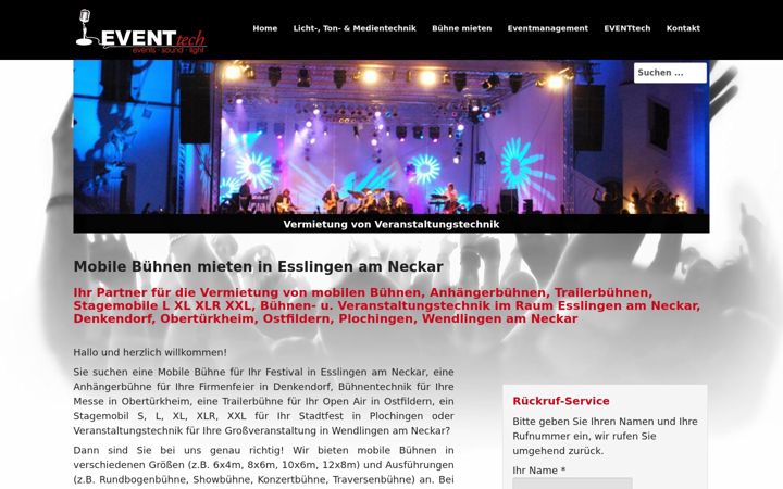 Screenshot of buehne-mieten-esslingen.de