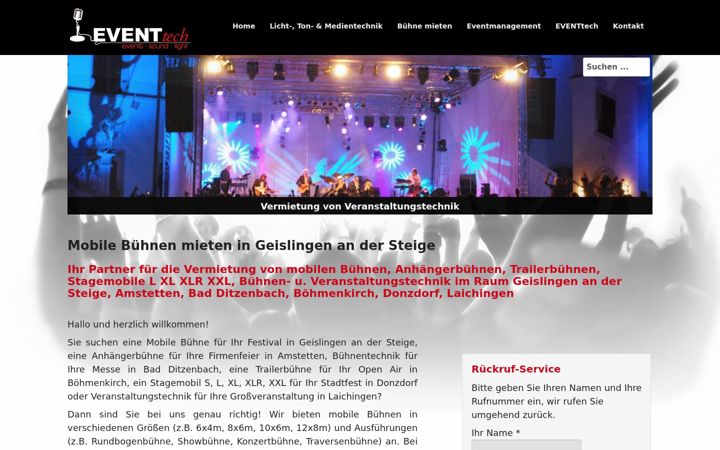 Screenshot of buehne-mieten-geislingen.de