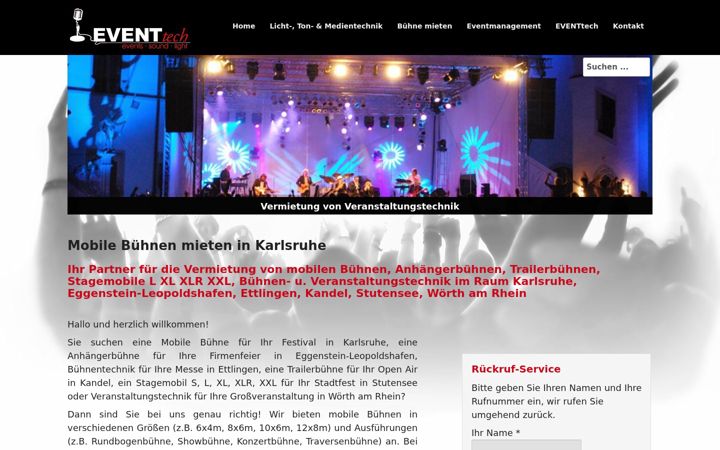 Screenshot of buehne-mieten-karlsruhe.de