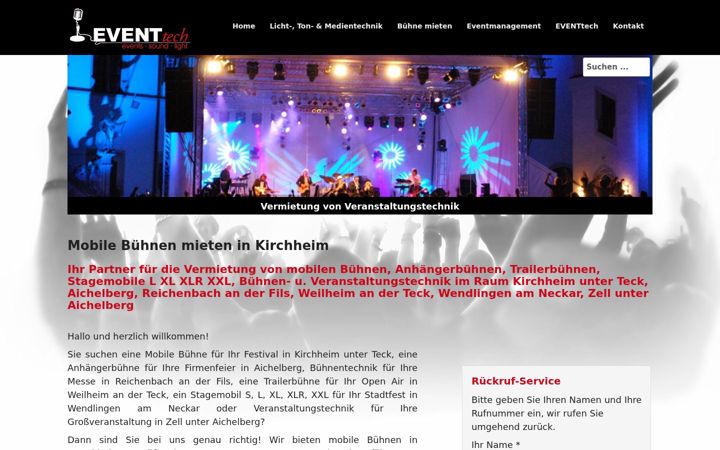 Screenshot of buehne-mieten-kirchheim.de