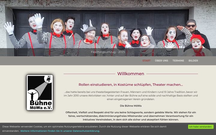 Screenshot of buehne-moewa.de