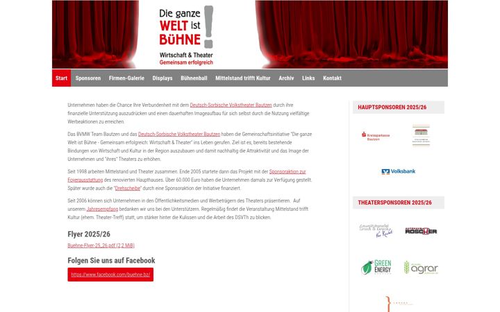 Screenshot of buehne.bz