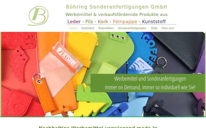 Screenshot of buehring-shop.com
