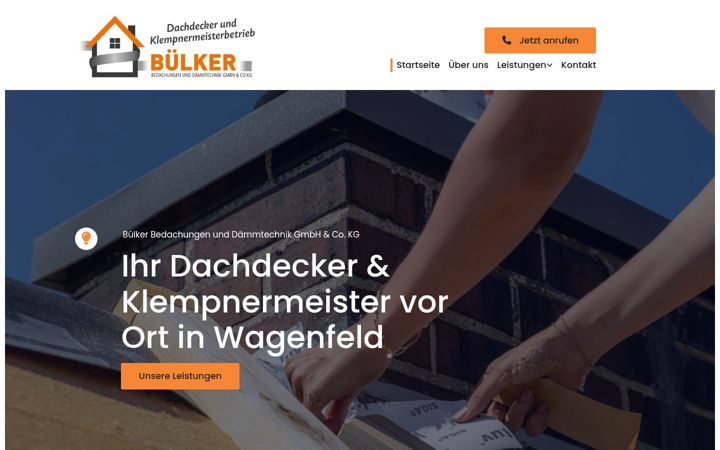 Screenshot of buelker-bedachungen.de