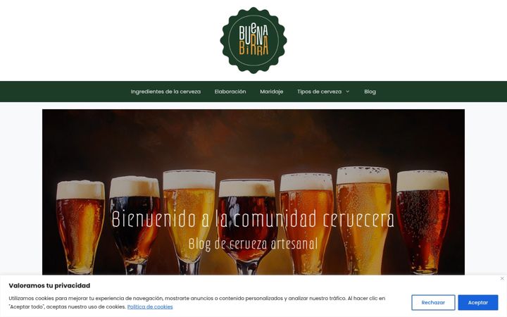 Screenshot of buenabirra.info