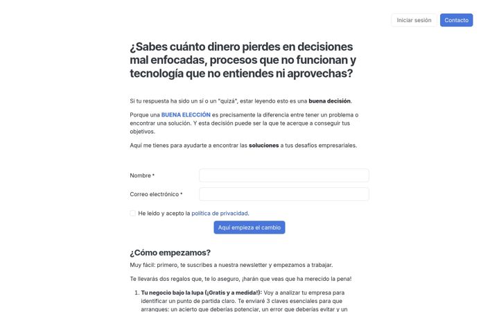 Screenshot of buenaeleccion.es