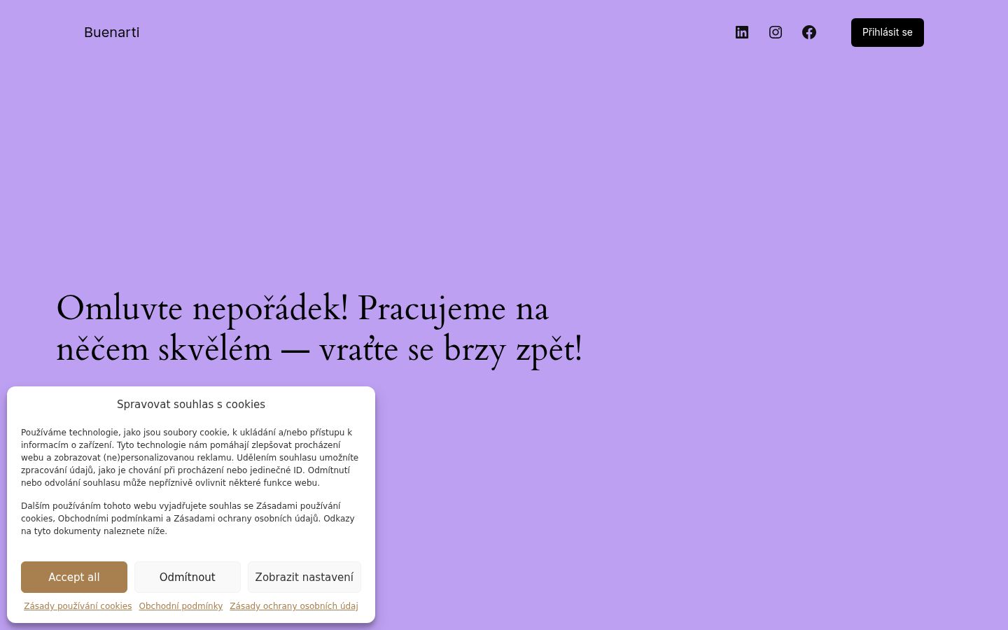 Képernyőkép a bármilyen interakció előtt megjelenő hozzájárulási bannerről