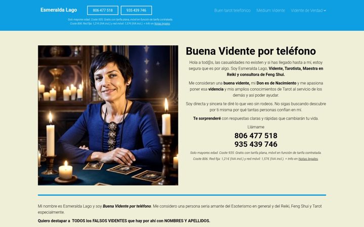 Screenshot of buenavidenteportelefono.es