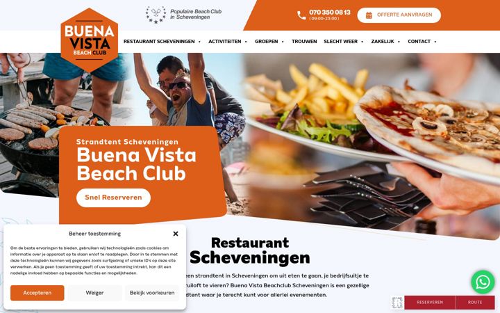 Screenshot of buenavistabeachclub.nl