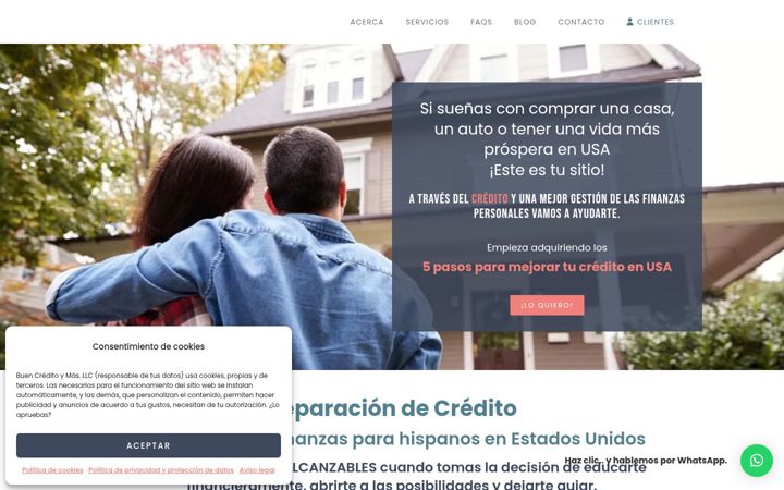 Screenshot of buencreditoymas.com