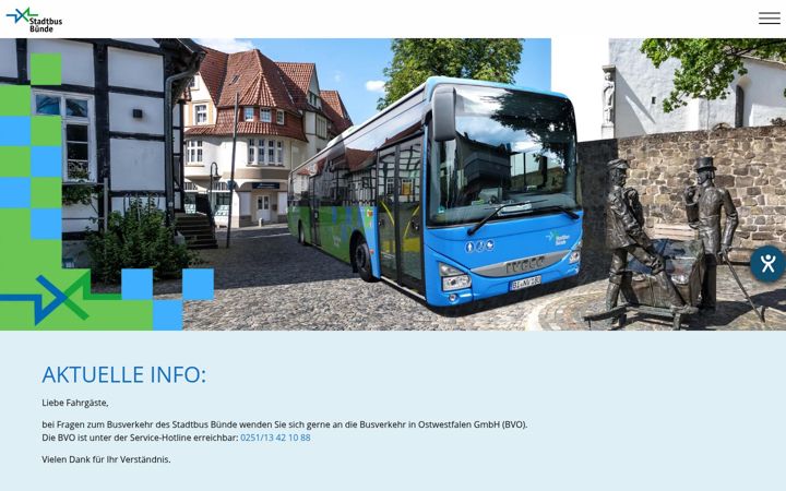 Ekrano kopija buender-busse.de