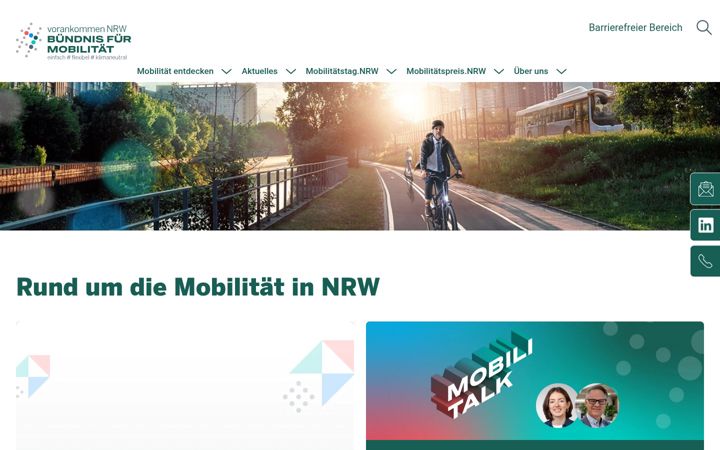 Ekrano kopija buendnis-fuer-mobilitaet.nrw.de