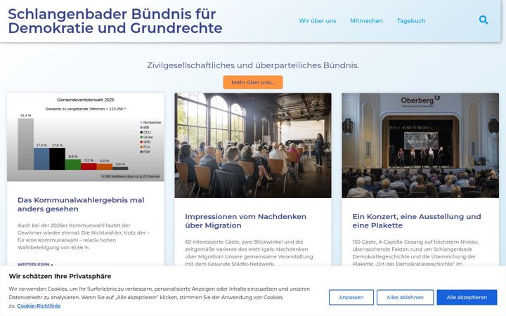 Skjámynd af buendnisschlangenbad.de