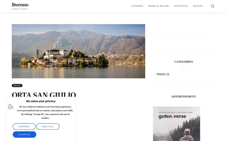 Screenshot of buenno.com