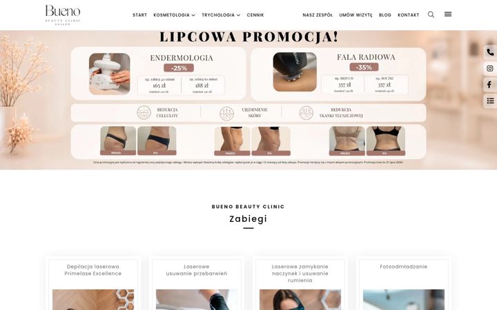 Screenshot of buenobeautyclinic.pl