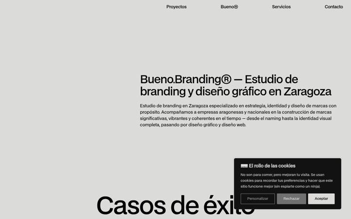 Screenshot of buenobranding.es