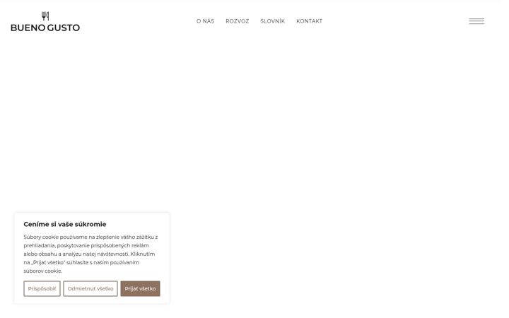Screenshot of buenogusto.sk