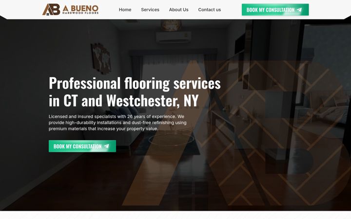 Screenshot of buenohardwood.com