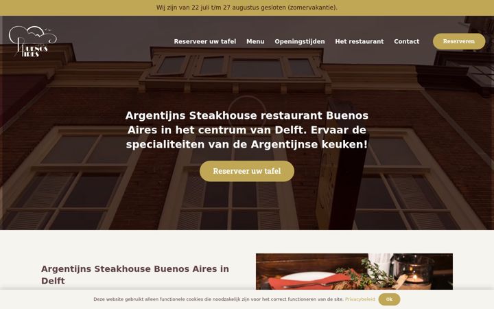 Zrzut ekranu buenosaires-delft.nl