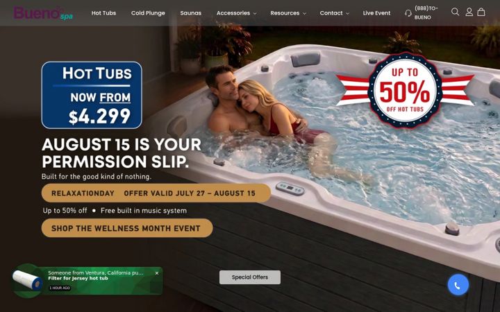 Screenshot of buenospa.com