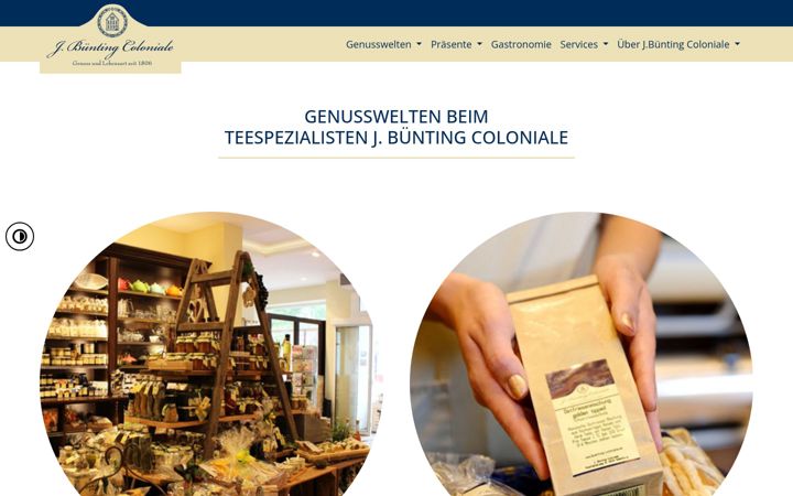 Ekrānuzņēmums no buenting-coloniale.de