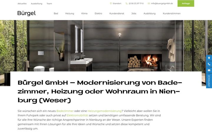 Screenshot of buergelgmbh.de