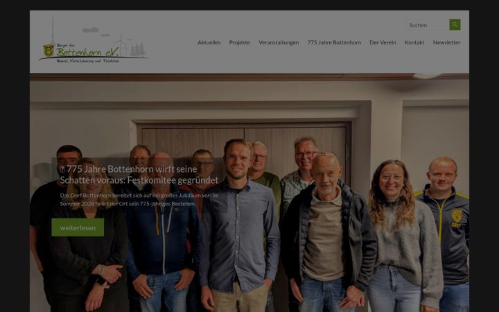 Ekrānuzņēmums no buerger-fuer-bottenhorn.de