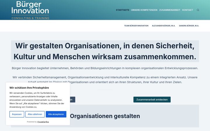 Screenshot of buerger-innovation.de