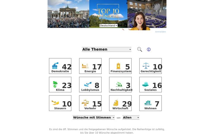 Screenshot of buerger-wuensche.de