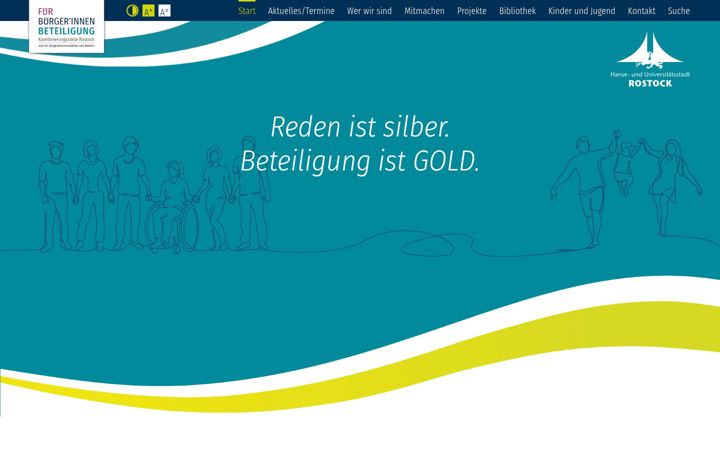 Screenshot of buergerbeteiligung-rostock.de