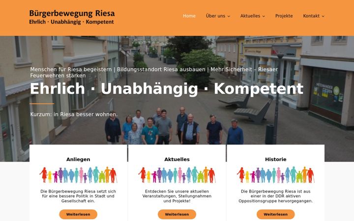 Screenshot του buergerbewegung-riesa.de