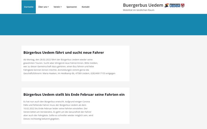 Screenshot of buergerbus-uedem-2004.de