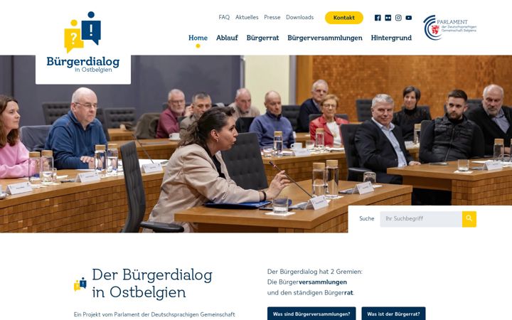 Screenshot of buergerdialog.be