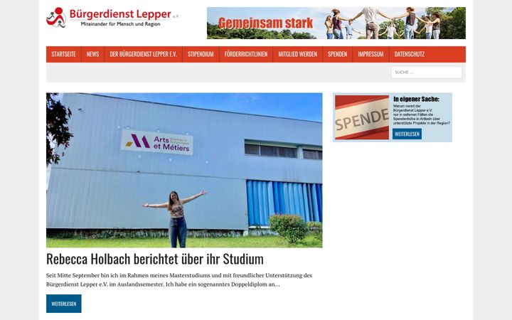 Screenshot of buergerdienst-lepper.de