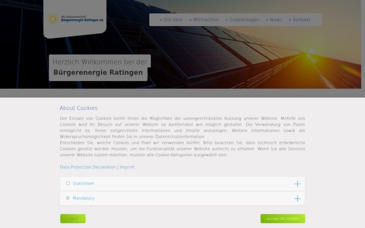 Képernyőkép: buergerenergie-ratingen.de