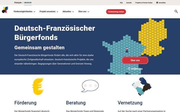 Screenshot of buergerfonds.eu