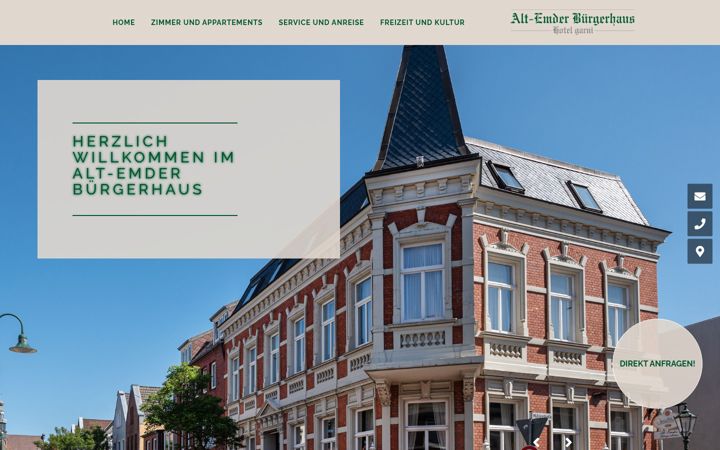 Screenshot of buergerhaus-emden.de