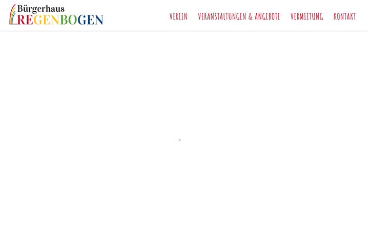 Screenshot of buergerhaus-regenbogen.de