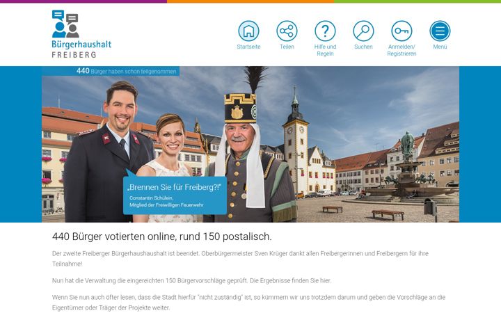 Zrzut ekranu buergerhaushalt-freiberg.de