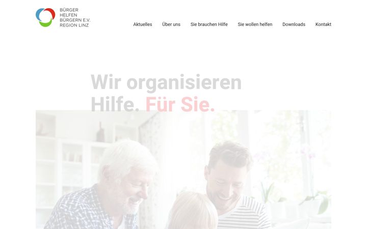 Screenshot of buergerhelfenbuergern.com