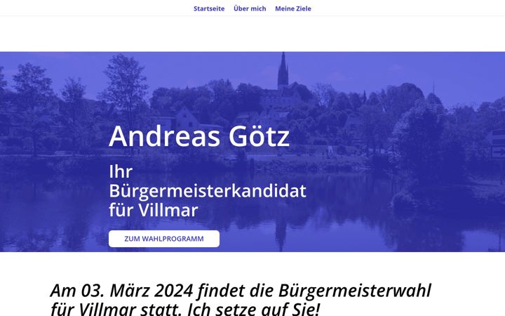Skärmbild av buergermeister-kandidat-villmar.de
