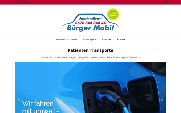 Screenshot of buergermobil.at