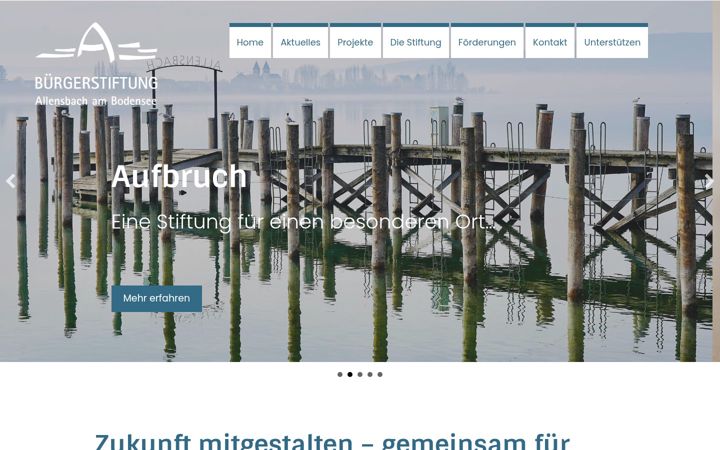 Screenshot of buergerstiftung-allensbach.de