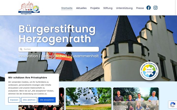 Zrzut ekranu buergerstiftung-herzogenrath.de