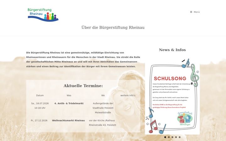 Zrzut ekranu buergerstiftung-rheinau.de