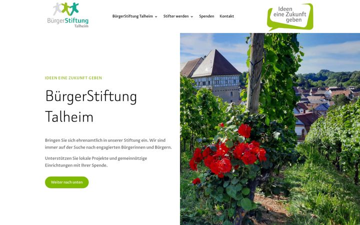 Screenshot of buergerstiftung-talheim.de