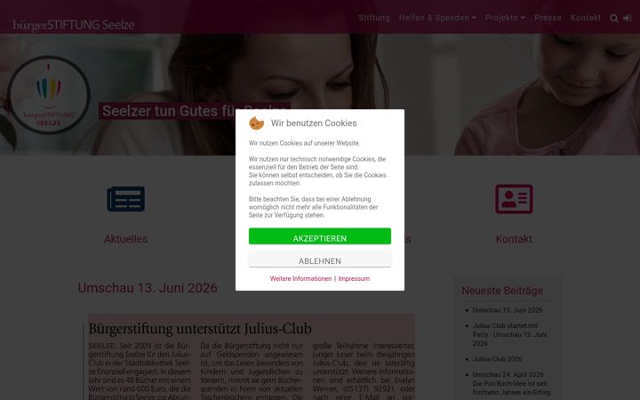 Zrzut ekranu buergerstiftungseelze.de