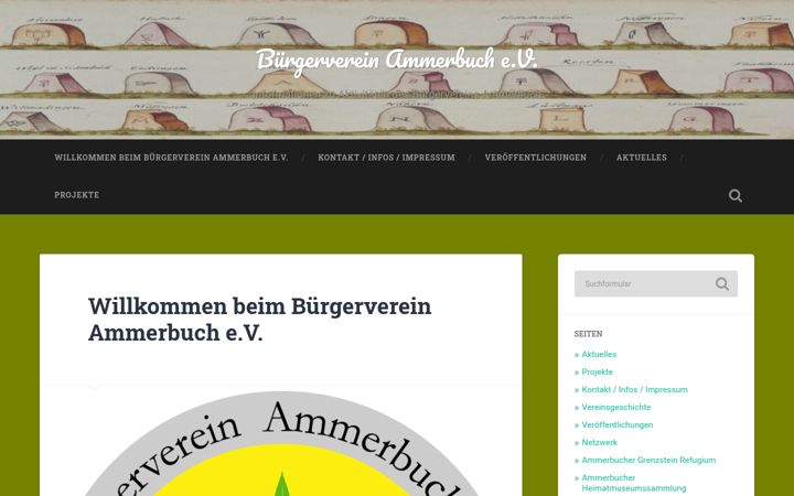 Screenshot of buergerverein-ammerbuch.de